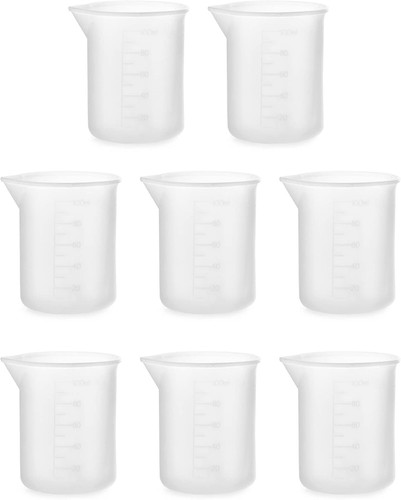 Silicone measuring cups 8pcs - silicone,