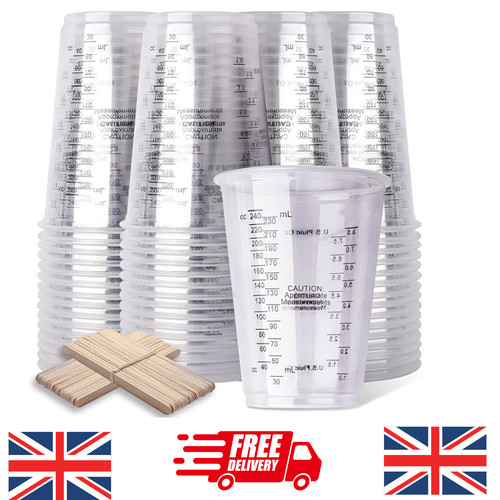 Epoxy resin mixing cups 50pcs - epoxy,