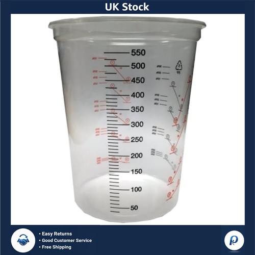 Clear plastic mixing - clear, cup