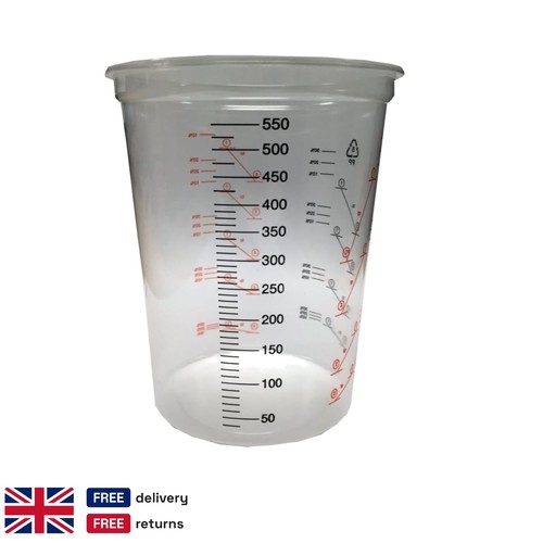 600ml graduated plastic mixing - 600ml,