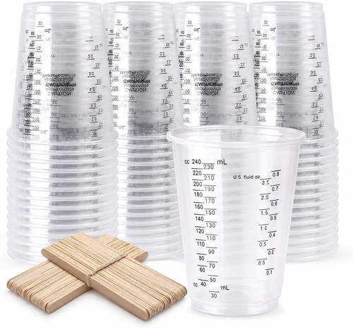 50pcs 240ml 8oz resin - 50pcs,